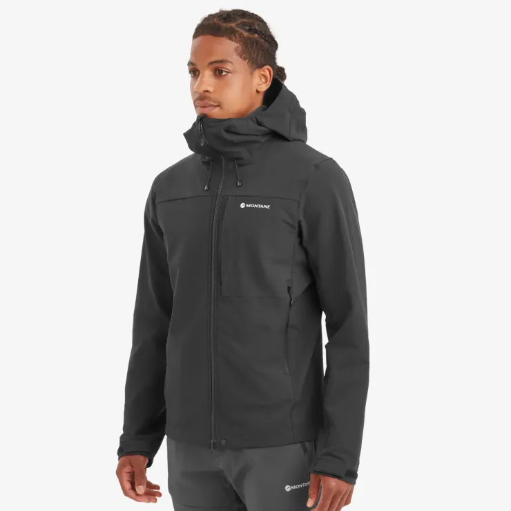 Softshell Jackets-Montane Mens Tenacity XT Hoodie - Black