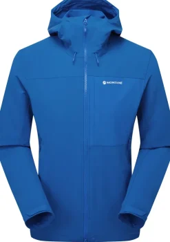 Softshell Jackets-Montane Mens Tenacity XT Hoodie - Neptune Blue
