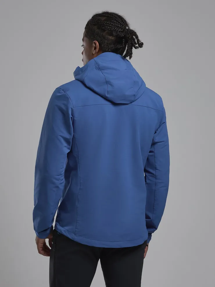 Softshell Jackets-Montane Mens Tenacity XT Hoodie - Neptune Blue