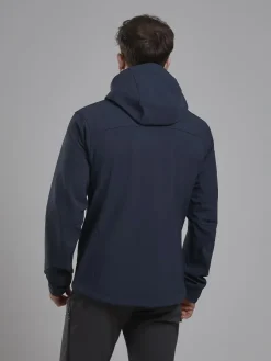 Softshell Jackets-Montane Mens Tenacity XT Hoodie - Eclipse Blue