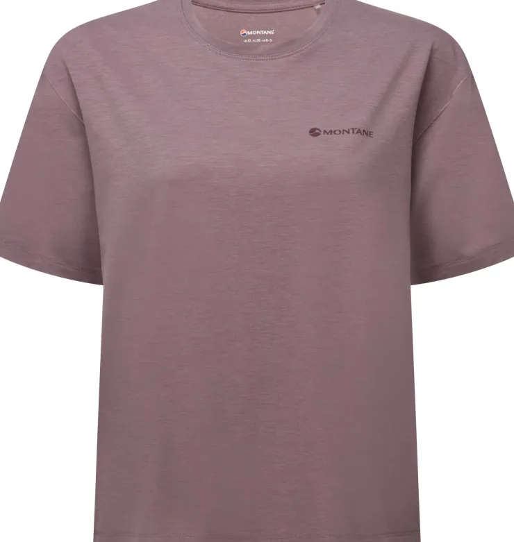 T-Shirts & Baselayers-Montane Womens Alhena Mountain 25 T-Shirt - Moonscape