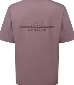 T-Shirts & Baselayers-Montane Womens Alhena Mountain 25 T-Shirt - Moonscape