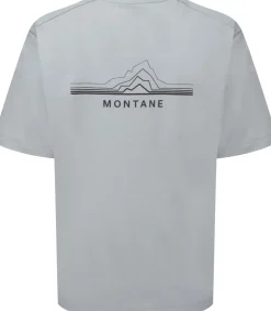 T-Shirts & Baselayers-Montane Womens Alhena Mountain 25 T-Shirt - Pebble Blue