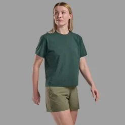 T-Shirts & Baselayers-Montane Womens Alhena T Shirt - Deep Forest