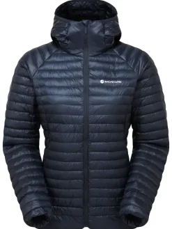 Insulated Jackets-Montane Womens Alpine 850 Nano Hoodie - Eclipse Blue