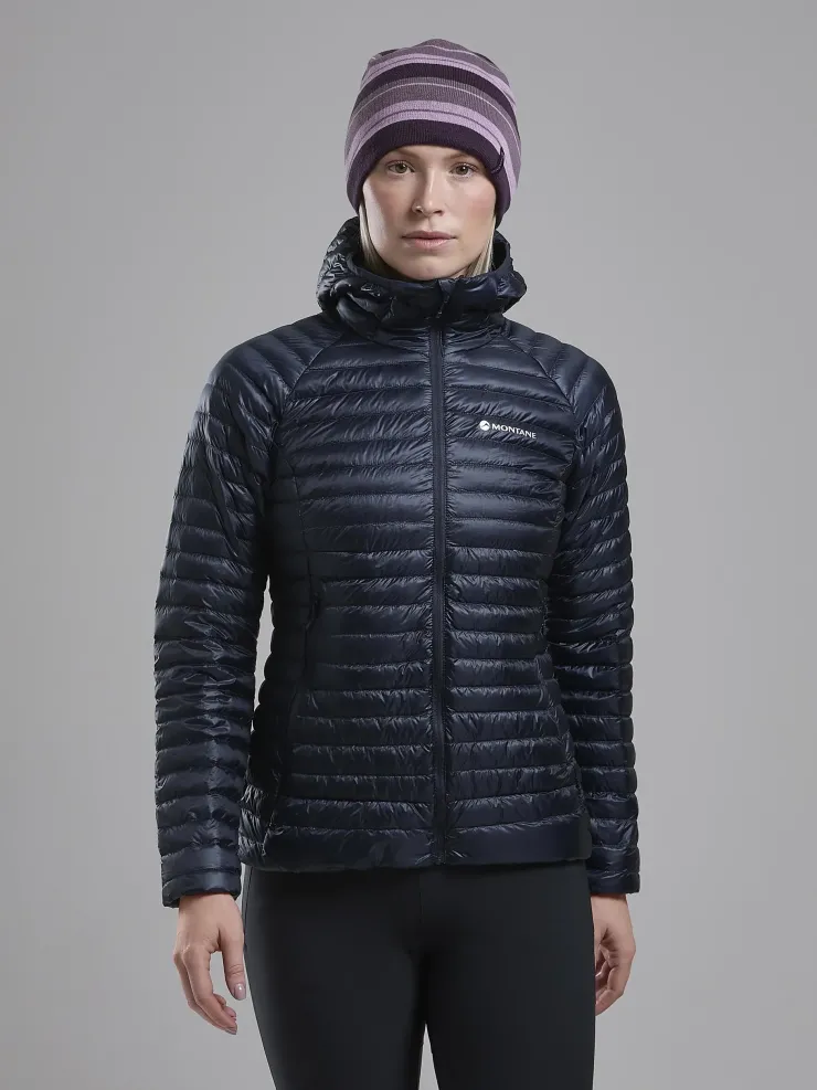 Insulated Jackets-Montane Womens Alpine 850 Nano Hoodie - Eclipse Blue