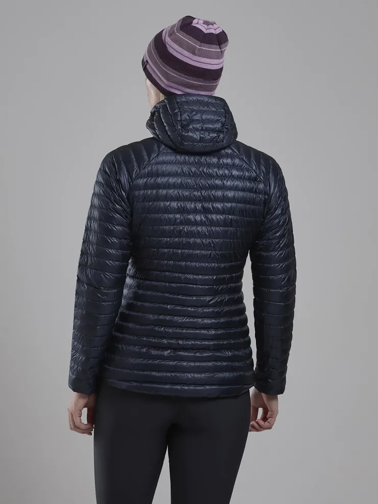 Insulated Jackets-Montane Womens Alpine 850 Nano Hoodie - Eclipse Blue