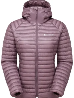 Insulated Jackets-Montane Womens Alpine 850 Nano Hoodie - Moonscape
