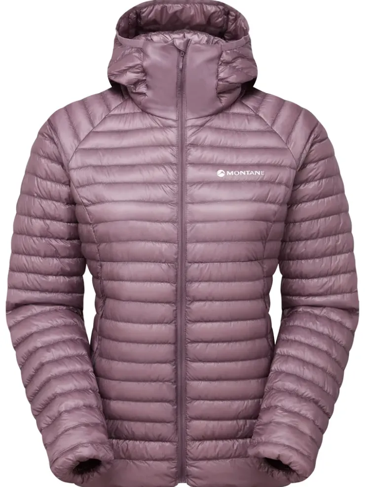 Insulated Jackets-Montane Womens Alpine 850 Nano Hoodie - Moonscape