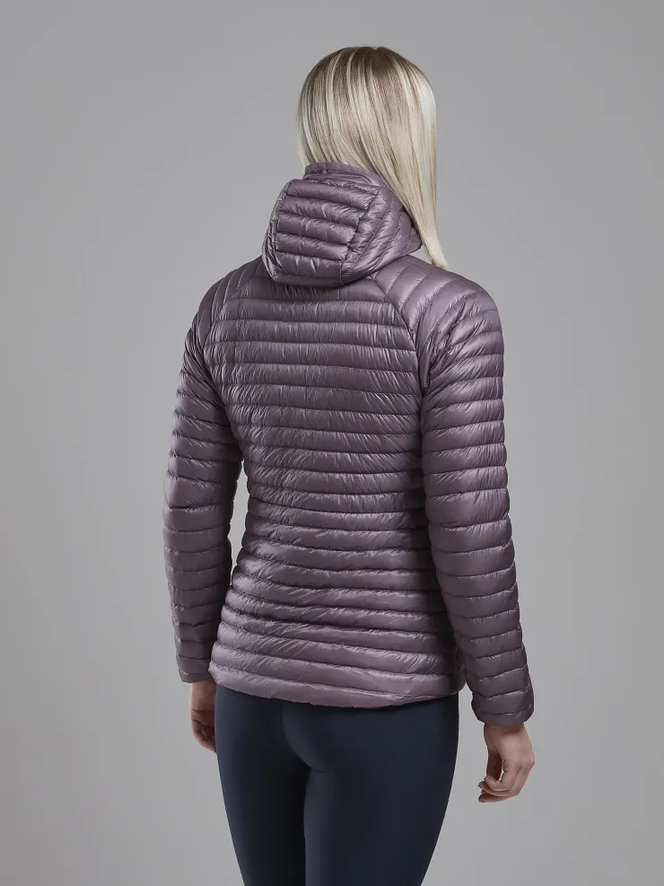 Insulated Jackets-Montane Womens Alpine 850 Nano Hoodie - Moonscape