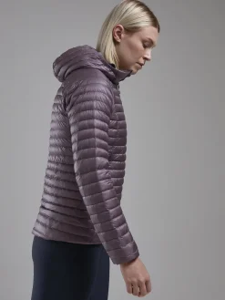 Insulated Jackets-Montane Womens Alpine 850 Nano Hoodie - Moonscape