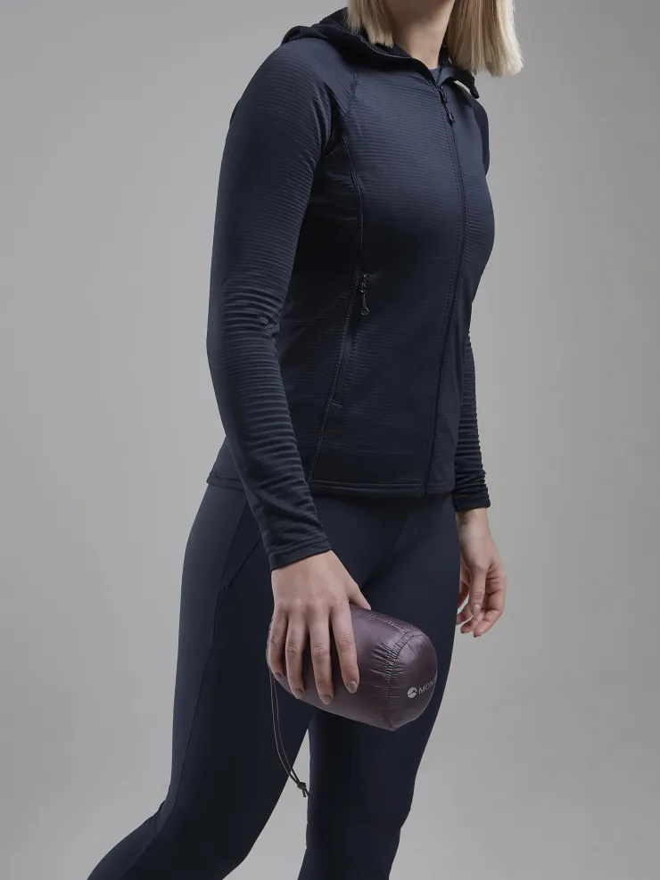 Insulated Jackets-Montane Womens Alpine 850 Nano Hoodie - Moonscape