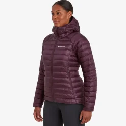 Insulated Jackets-Montane Womens Anti-Freeze Hoodie - Saskatoon Berry