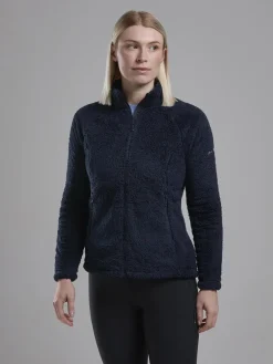 Fleece & Mid Layer-Montane Womens Caldus Jacket - Eclipse Blue