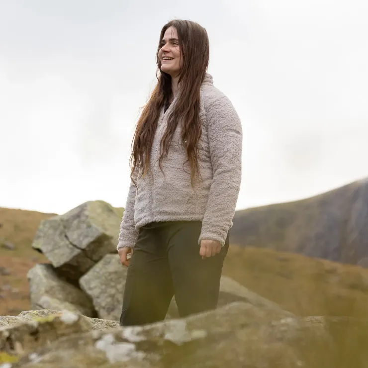 Fleece & Mid Layer-Montane Womens Caldus Jacket - Oyster