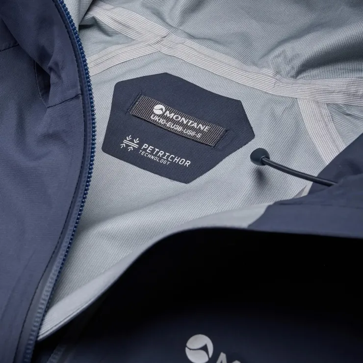 Waterproof Jackets-Montane Womens Cetus Jacket - Eclipse Blue