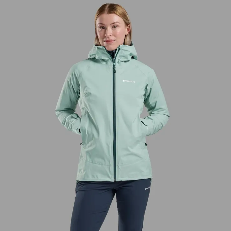 Waterproof Jackets-Montane Womens Cetus Jacket - Sea Mist