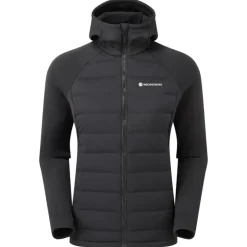 Insulated Jackets-Montane Womens Composite Hoodie - Black