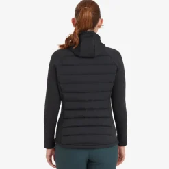 Insulated Jackets-Montane Womens Composite Hoodie - Black