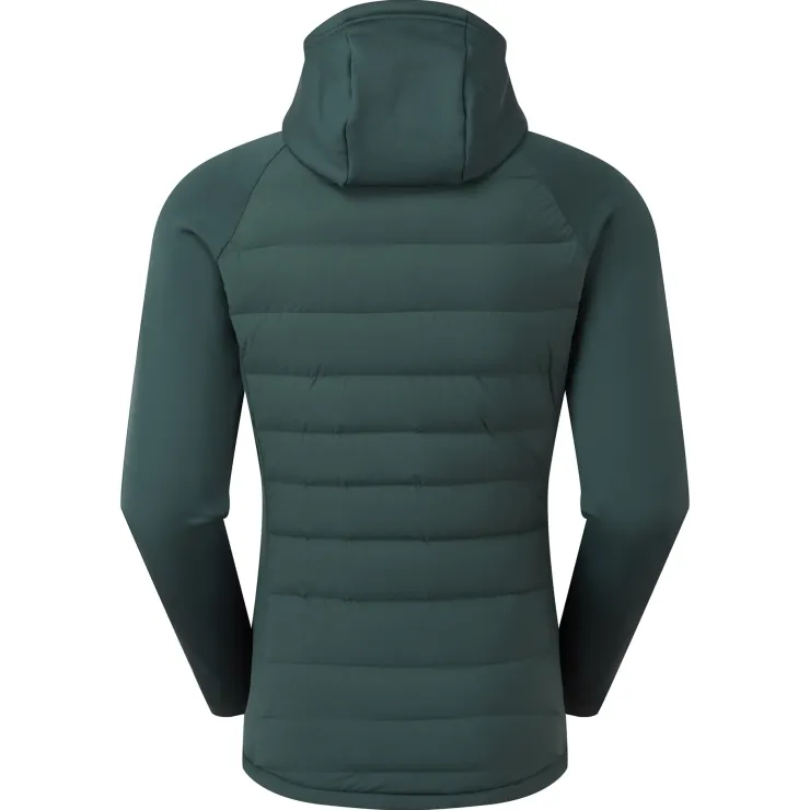 Insulated Jackets-Montane Womens Composite Hoodie - Deep Forest