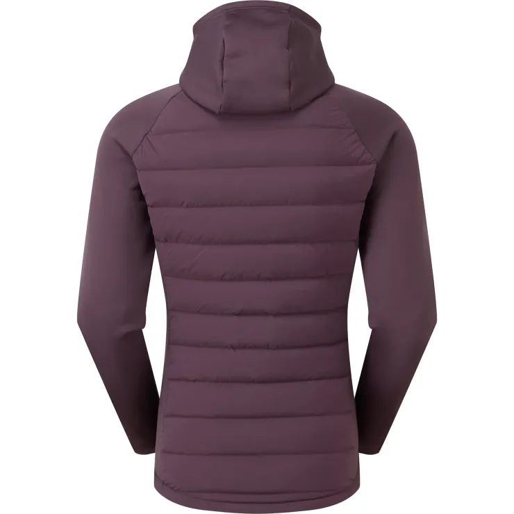 Insulated Jackets-Montane Womens Composite Hoodie - Mulberry