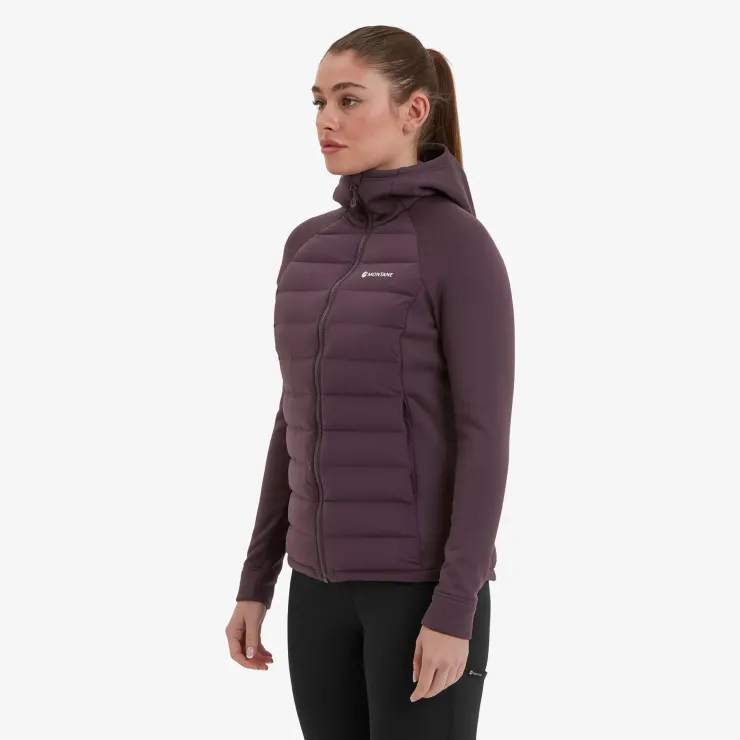 Insulated Jackets-Montane Womens Composite Hoodie - Mulberry