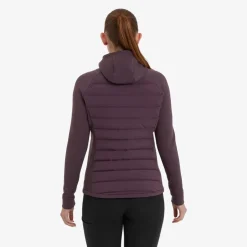 Insulated Jackets-Montane Womens Composite Hoodie - Mulberry