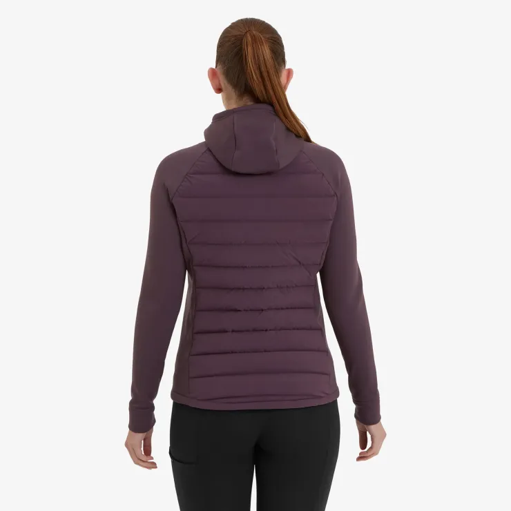 Insulated Jackets-Montane Womens Composite Hoodie - Mulberry