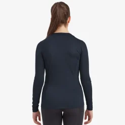 T-Shirts & Baselayers-Montane Womens Dart Lite Long Sleeve T-Shirt - Eclipse Blue