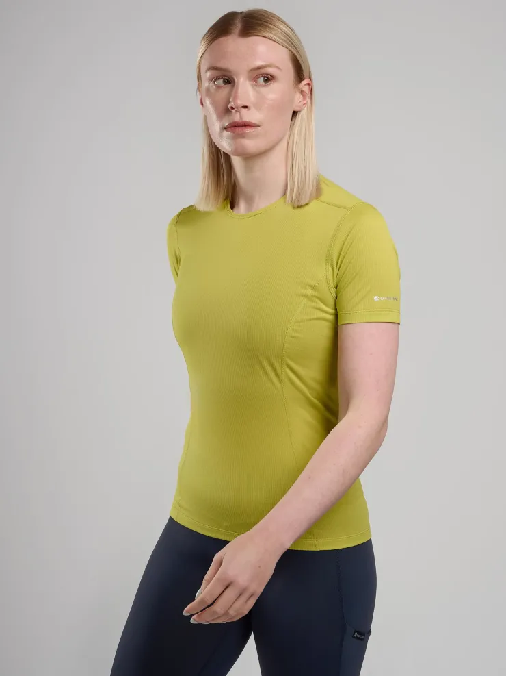 T-Shirts & Baselayers-Montane Womens Dart Lite T-Shirt - Citrus Spring