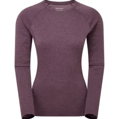 T-Shirts & Baselayers-Montane Womens Dart Long Sleeve T-Shirt - Mulberry
