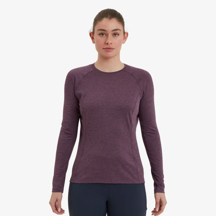 T-Shirts & Baselayers-Montane Womens Dart Long Sleeve T-Shirt - Mulberry