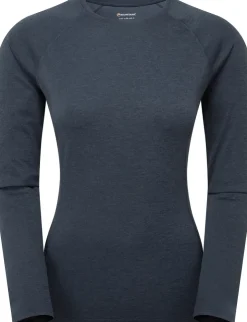 T-Shirts & Baselayers-Montane Womens Dart Long Sleeve T-Shirt - Eclipse Blue