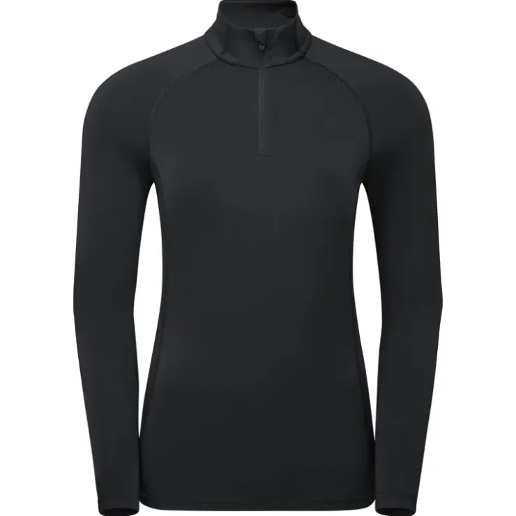 T-Shirts & Baselayers-Montane Womens Dart XT Zip Neck - Black