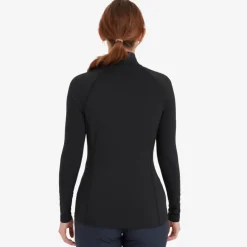 T-Shirts & Baselayers-Montane Womens Dart XT Zip Neck - Black