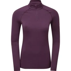 T-Shirts & Baselayers-Montane Womens Dart XT Zip Neck - Saskatoon Berry