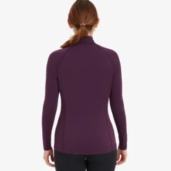 T-Shirts & Baselayers-Montane Womens Dart XT Zip Neck - Saskatoon Berry