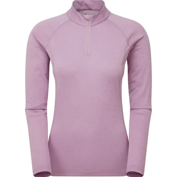 T-Shirts & Baselayers-Montane Womens Dart Zip Neck - Allium