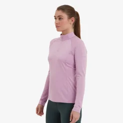 T-Shirts & Baselayers-Montane Womens Dart Zip Neck - Allium