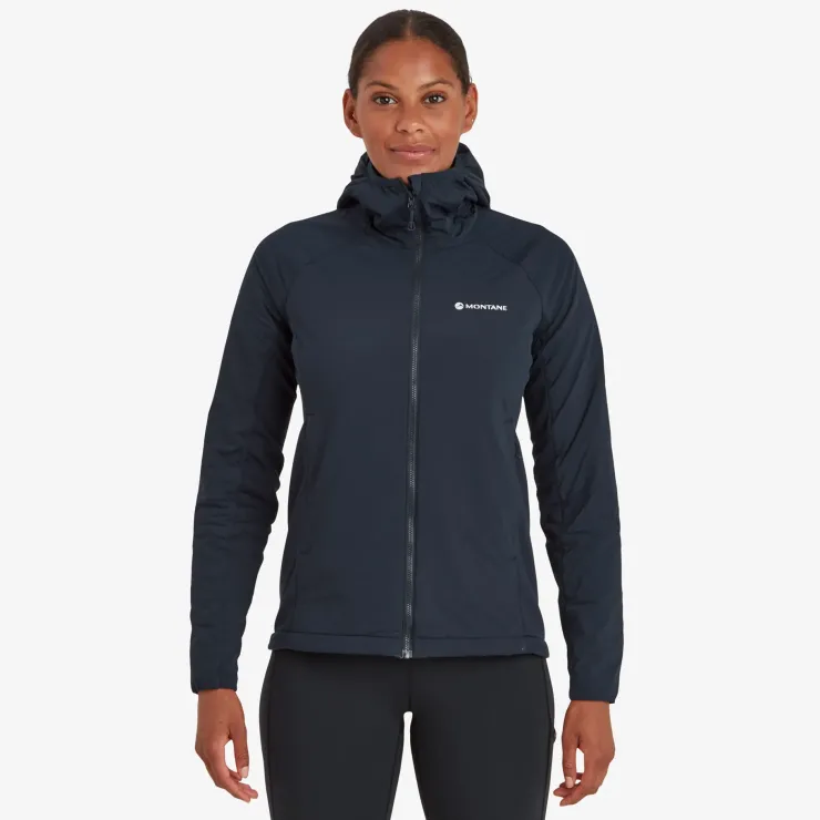 Insulated Jackets-Montane Womens Fireball Lite Hoodie - Eclipse Blue