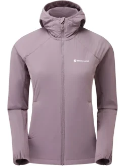 Insulated Jackets-Montane Womens Fireball Lite Hoodie - Moonscape