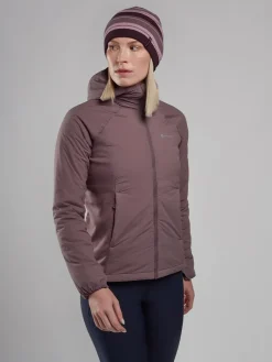 Insulated Jackets-Montane Womens Fireball Lite Hoodie - Moonscape