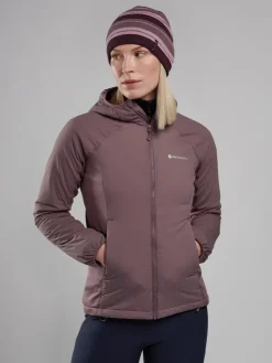 Insulated Jackets-Montane Womens Fireball Lite Hoodie - Moonscape