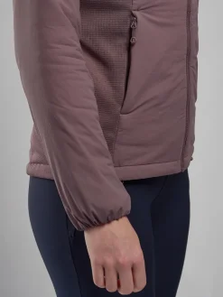 Insulated Jackets-Montane Womens Fireball Lite Hoodie - Moonscape