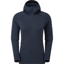 Fleece & Mid Layer-Montane Womens Fury Hoodie - Eclipse Blue
