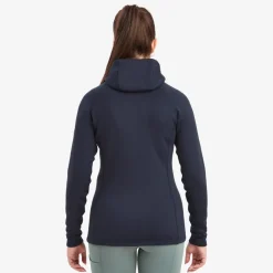 Fleece & Mid Layer-Montane Womens Fury Hoodie - Eclipse Blue
