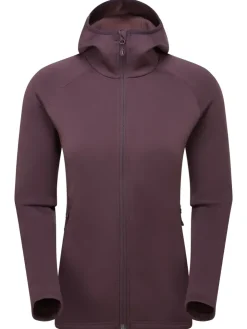 Fleece & Mid Layer-Montane Womens Fury Hoodie - Mulberry