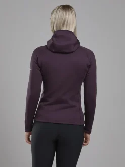 Fleece & Mid Layer-Montane Womens Fury Hoodie - Mulberry