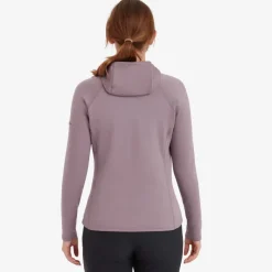 Fleece & Mid Layer-Montane Womens Fury Lite Hoodie - Moonscape