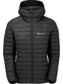 Insulated Jackets-Montane Womens Icarus Hoodie - Black